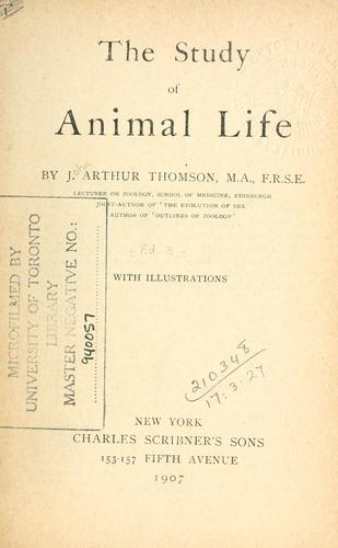 Cover for study of animal life