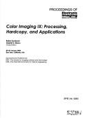 Cover for Color imaging IX
