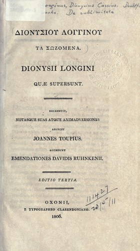 Cover for Quae supersunt