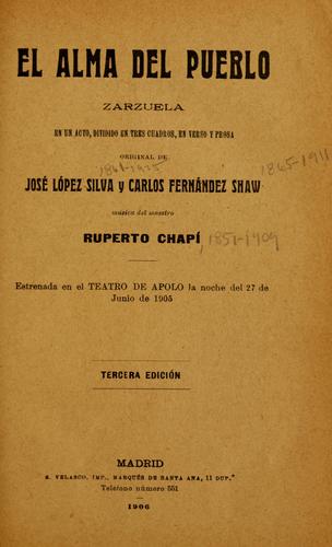Cover for alma del pueblo