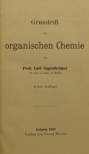 Cover for Grundriss der anorganischen Chemie