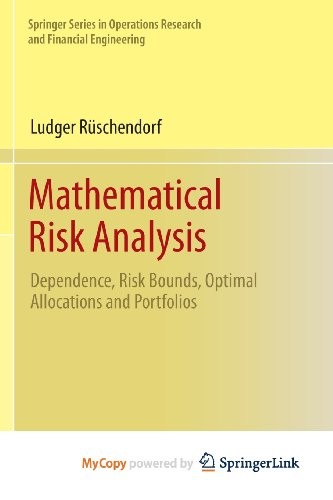 Cover for Mathematical Risk Analysis