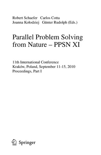 Cover for Parallel problem solving from nature, PPSN XI