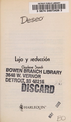 Cover for Lujo y seduccion