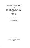Cover for Collected poems of Ivor Gurney