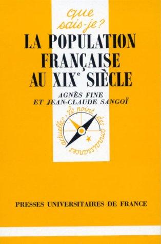 Cover for La population française au XIXe siècle