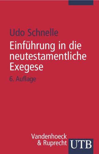 Cover for Einführung in die neutestamentliche Exegese.