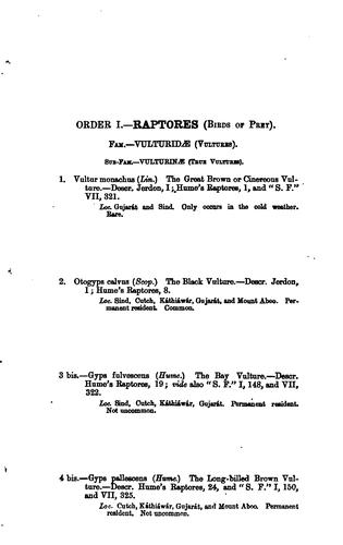 Cover for A Catalogue of the Birds of Sind: Cutch, K�athi�aw�ar, North Gujar�at, and Mount Aboo ...