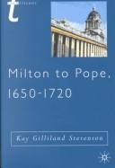 Cover for From Milton to Pope, 1650-1720 (Transitions (St. Martin's Press).)