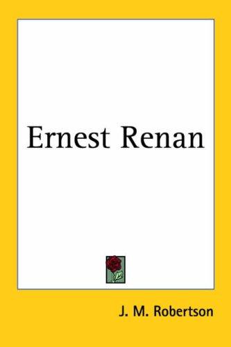 Cover for Ernest Renan