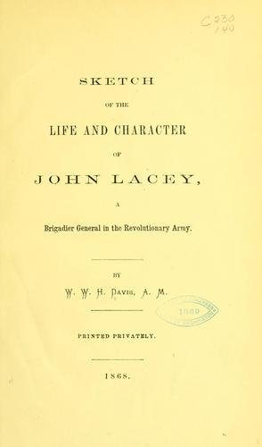 Cover for Sketch of the life and character of John Lacey