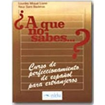 Cover for A que no sabes...?