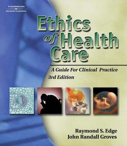 Cover for Ethics of Health Care