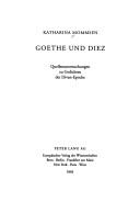 Cover for Goethe Und Diez