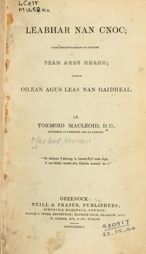 Cover for Leabhar nan Cnoc