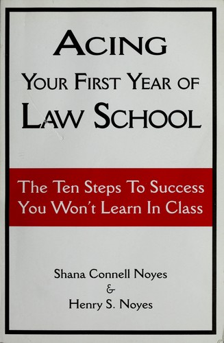 Cover for Acing your first year of law school
