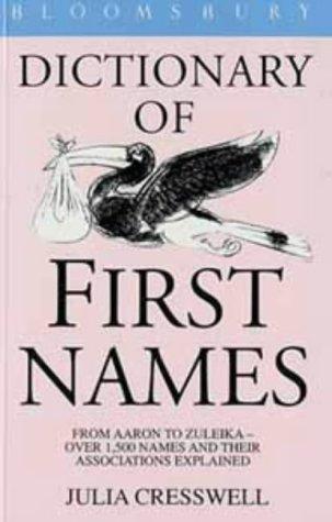 Cover for Bloomsbury Dictionary of First Names