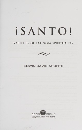 Cover for ¡Santo!