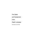Cover for The origins and development of the English language.