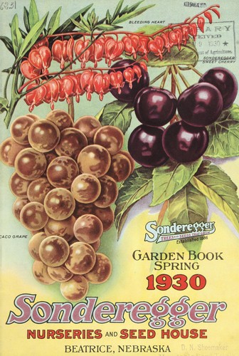Cover for Garden book, spring 1930