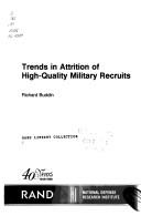 Cover for Trends in attrition of high-quality military recruits