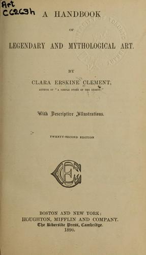 Cover for A handbook of legendary and mythological art