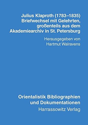 Cover for Julius Klaproth (1783-1835)