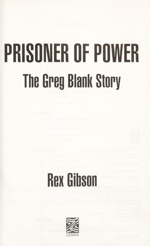 Cover for Prisoner of power