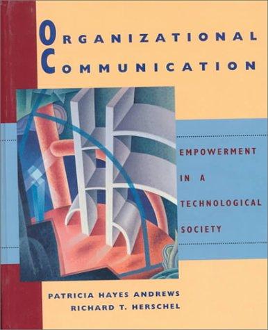 Cover for Organizational communication