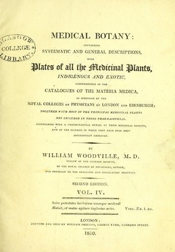 Cover for Medical botany