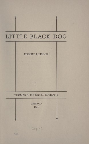 Cover for Little black dog