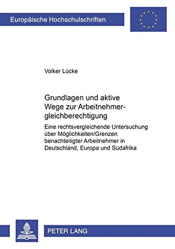Cover for Grundlagen Und Aktive Wege Zur Arbeitnehmergleichberechtigung