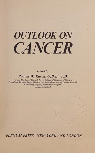Cover for Outlook on cancer