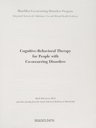 Cover for Cognitive Behavioral Therapy for People with Co-Occurring Disorders