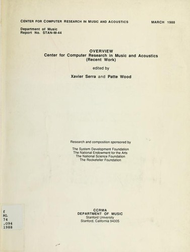 Cover for Overview