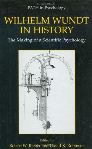 Cover for Wilhelm Wundt in History