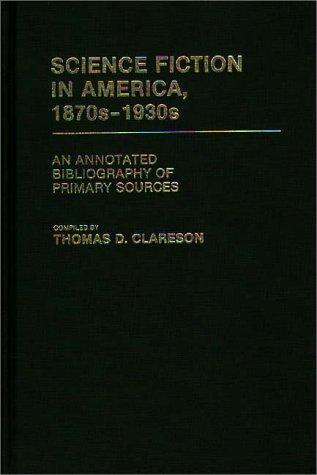 Cover for Science fiction in America, 1870s-1930s