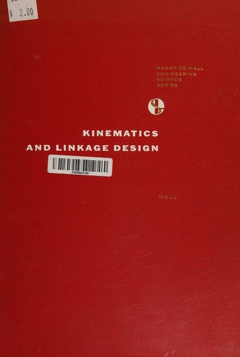 Cover for Kinematics and linkage design.