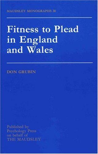 Cover for Fitness To Plead In England And Wales