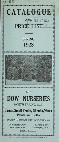 Cover for Catalogue and price list