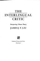 Cover for The interlingual critic