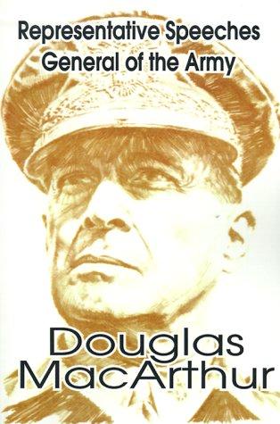 Cover for Representative Speeches of General of the Army Douglas Macarthur