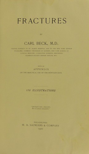 Cover for Fractures