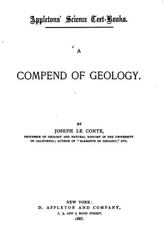 Cover for A Compend of Geology