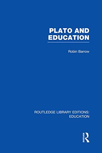 Cover for Plato and Education (RLE Edu K)