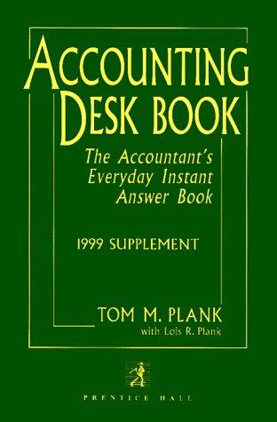 Cover for Accounting Desk Book 1999 Supplement