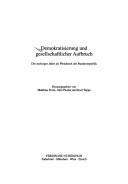 Cover for Demokratisierung und gesellschaftlicher Aufbruch: die sechziger Jahre als Wendezeit der Bundesrepublik