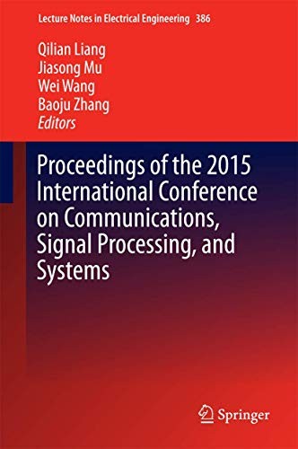 Cover for Proceedings of the 2015 International Conference on Communications, Signal Processing, and Systems