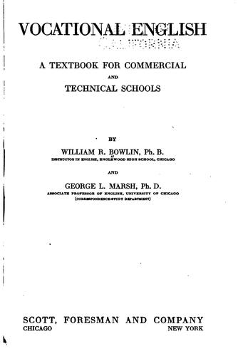 Cover for Vocational English: A Textbook for Commercial and Technical Schools