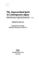Cover for The impoverished spirit in contemporary Japan